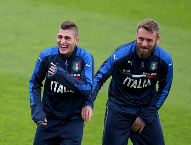 Italia, Ventura prova il 4-2-4: De Rossi e Verratti in mediana