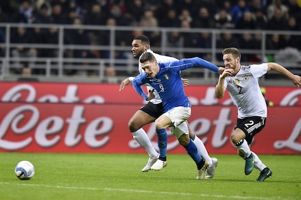 Italia-Germania 0-0, palo di Belotti
