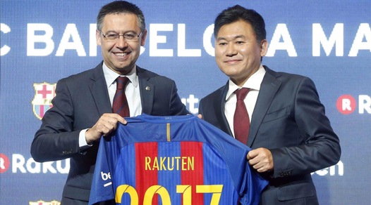 Rakuten nuovo sponsor del Barcellona: affare da 55 milioni all'anno
