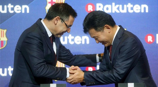 Barcellona, presentato il nuovo sponsor Rakuten