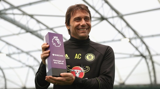 E' Conte il miglior allenatore del mese in Premier League