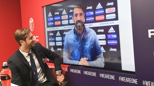 Mirante torna e si commuove per il video messaggio dei colleghi