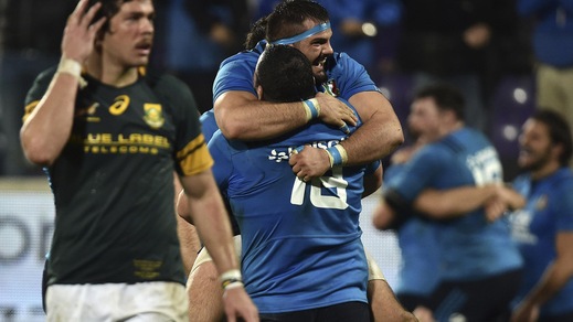 Rugby, Italia-Sudafrica 20-18: le immagini del match