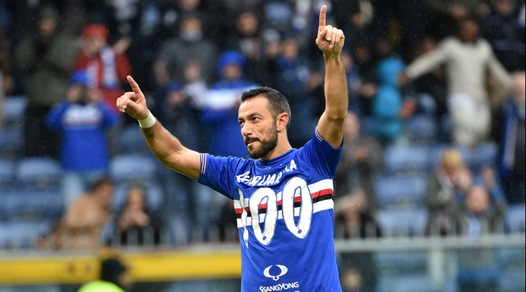 Sampdoria: Quagliarella festeggia il 100° gol in Serie A