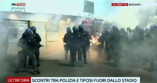 Atalanta-Roma, incidenti dopo partita