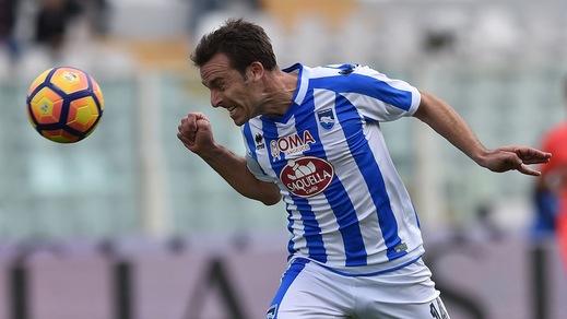 Serie A Pescara, Campagnaro out: salta la gara con la Roma