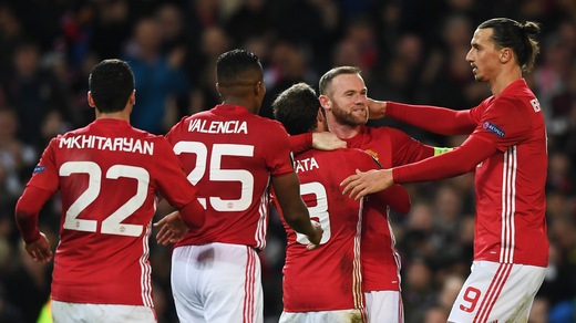 Europa League: Manchester United-Feyenoord 4-0; Austria Vienna-Astra Giurgiu 1-2