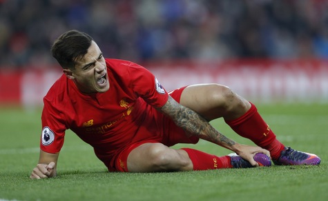 Liverpool, brutto infortunio per Coutinho
