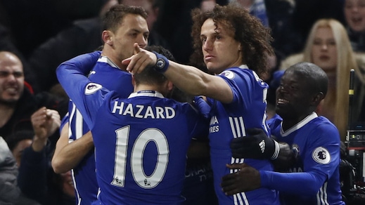 Chelsea-Tottenham 2-1: settima vittoria di fila, Conte in testa