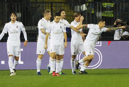 Empoli-Milan 1-4: per Lapadula prima doppietta in Serie A