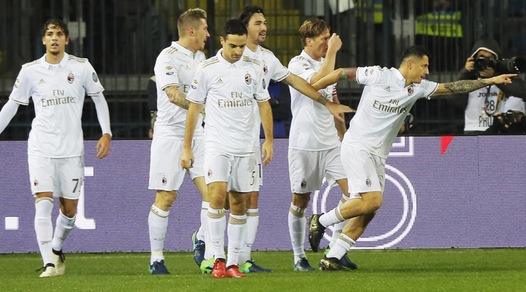 Empoli-Milan 1-4: per Lapadula prima doppietta in Serie A
