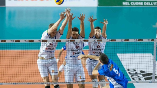 Volley: A2 Maschile Girone Bianco, Potenza Picena corsaro in casa del Club Italia