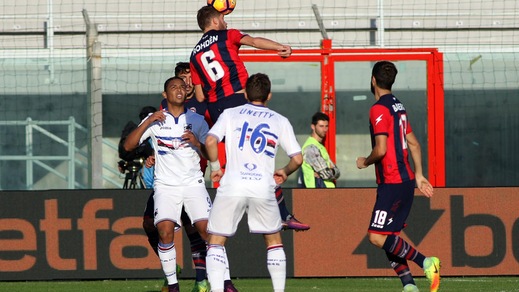 Crotone-Sampdoria, Fernandes risponde a Falcinelli: è 1-1