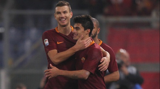 Serie A, doppio Dzeko e Perotti: la Roma vince 3-2 col Pescara