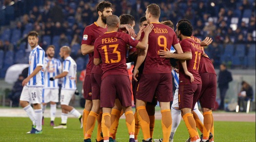 Serie A, Roma-Pescara 3-2. Dzeko show, ma quanta sofferenza. La Juve è a 4 punti