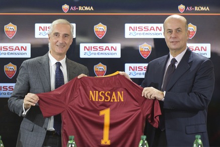 La Roma diventa green: partnership con Nissan