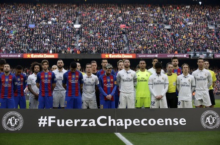 Barcellona-Real Madrid: l'ultimo saluto alla Chapecoense è da brividi