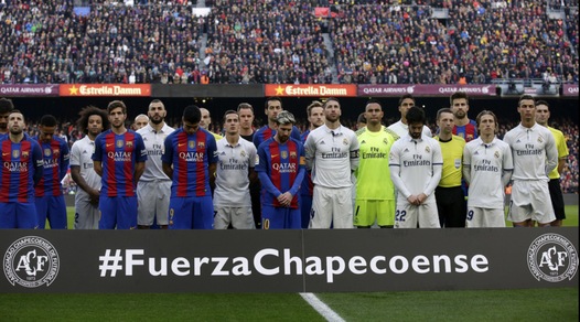 Barcellona-Real Madrid: l'ultimo saluto alla Chapecoense è da brividi