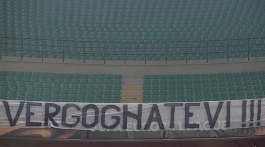 Inter, «Vergognatevi»: Curva Nord vuota contro lo Sparta Praga