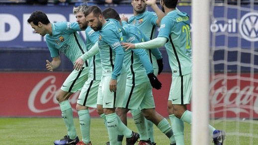 Liga, il Barcellona mette pressione al Real Madrid