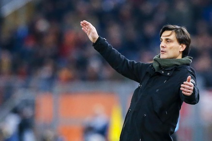 Milan, Montella: «Roma fortunata, noi puntiamo all'Europa League»