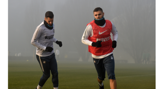 Inter, Icardi sfida la nebbia ad Appiano in vista del Sassuolo
