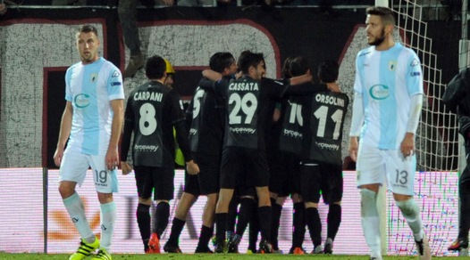 Serie B, Ascoli-Entella 2-1: Favilli decisivo