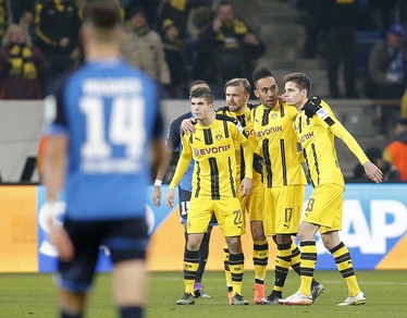 Bundesliga, Aubameyang salva il Dortmund: 2-2 a Hoffenheim