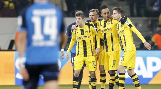 Bundesliga, Aubameyang salva il Dortmund: 2-2 a Hoffenheim