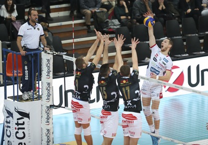 Volley: Superlega, Trento batte Sora in tre set