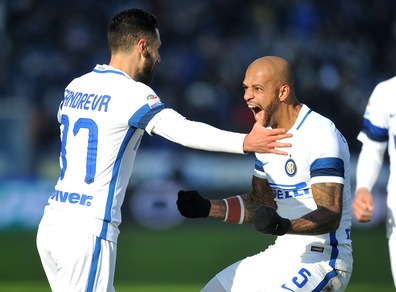 Sassuolo-Inter 0-1: decide Candreva, 4 minuti anche per Gabigol