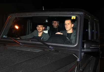 Roma, l'arrivo dei giocatori alla festa di Natale