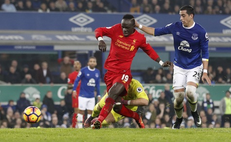 Everton-Liverpool 0-1: Mané risolve il derby al 94'