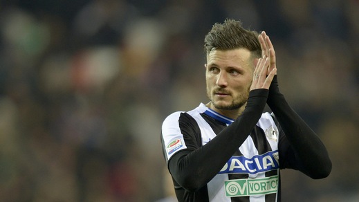 Serie A Udinese, convocato Thereau per la Sampdoria