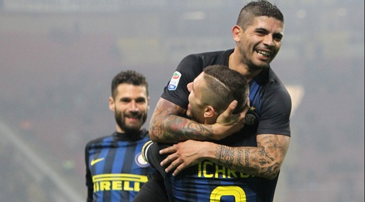 Serie A, doppio Icardi e Banega: tris dell'Inter alla Lazio