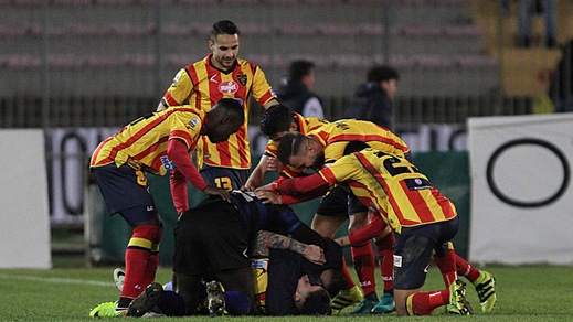 Lega Pro Akragas-Lecce 0-2. Giallorossi in testa