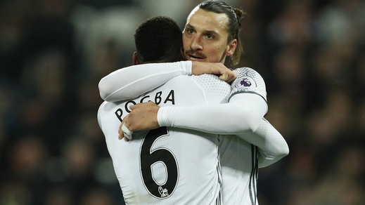 West Ham-Manchester United 0-2: Mata, poi il solito Ibrahimovic