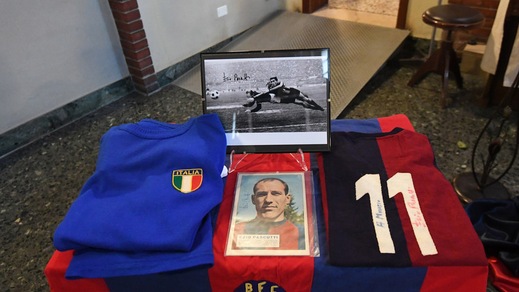 Serie A il Bologna dedica la tribuna a Pascutti