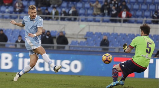 Immobile ritrova il gol ed è subito spogliarello