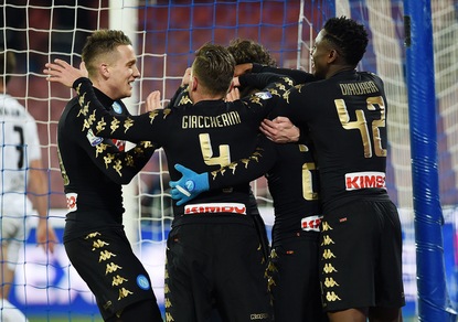 Coppa Italia, Napoli-Spezia 3-1: Pavoletti in campo all'80', che gol Giaccherini