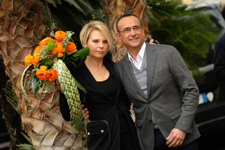 Carlo Conti e Maria De Filippi a Sanremo