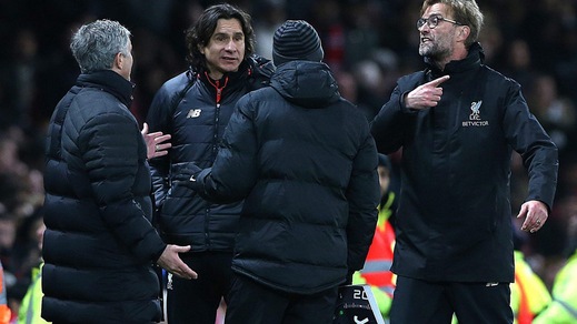 Klopp-Mourinho, scintille a bordocampo