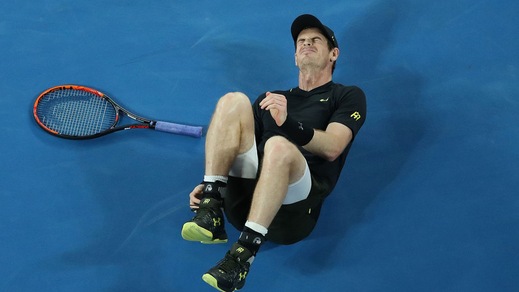 Paura per Andy Murray: che caduta agli Australian Open!
