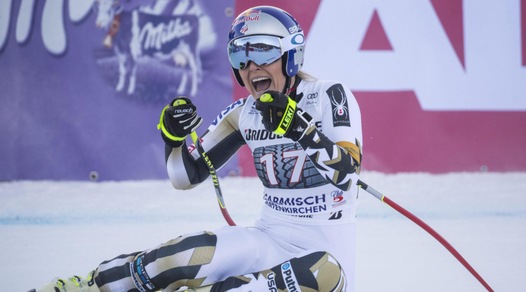 Sci, la Vonn da record: conquistata la discesa Garmisch