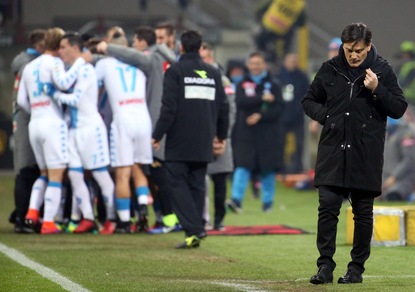 Serie A Milan, Montella: «Noi alla pari col Napoli. Sconfitta immeritata»