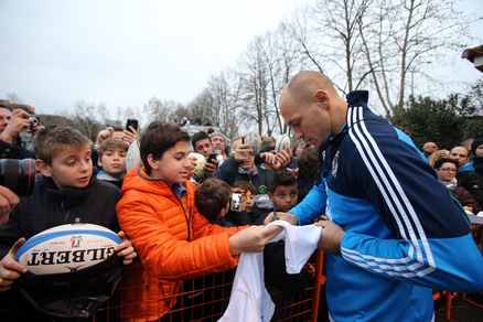 Italrugby, il primo allenamento del 2017 è già una festa