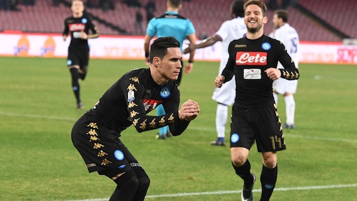 Coppa Italia, Napoli-Fiorentina 1-0: decide Callejon