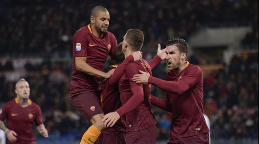 Serie A, Roma-Cagliari 1-0: decide Dzeko, Juventus a +1