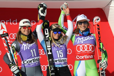 Sci: Goggia magnifica 2ª a Cortina d'Ampezzo