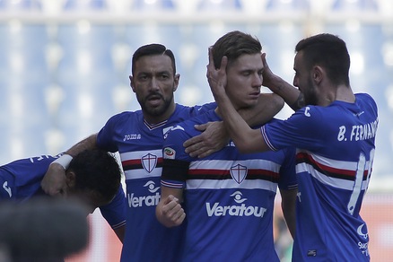 Serie A: Sampdoria-Roma 3-2, le immagini della sconfitta giallorossa